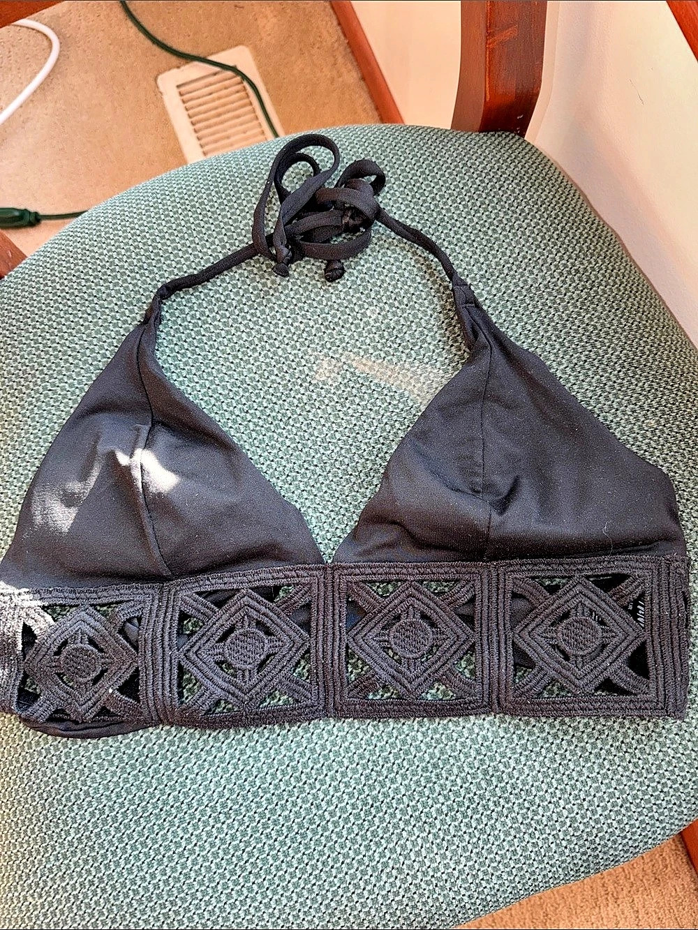 H &M Black Triangle Bikini Top